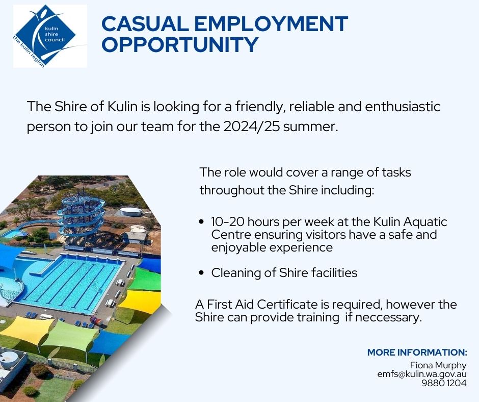 Casual Employment Opportunity